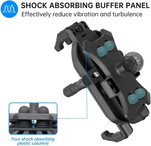 Miniatura 5 de Soporte universal para teléfono de motocicleta, impermeable, a prueba de golpes, soporte para teléfono celular, soporte de navegación para llevar