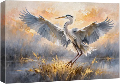 Miniatura 15 de Wall26 - Arte de pared estampado en lienzo con decoración occidental sobre panel de madera, naturaleza salvaje con sol y cielo brillantes, arte