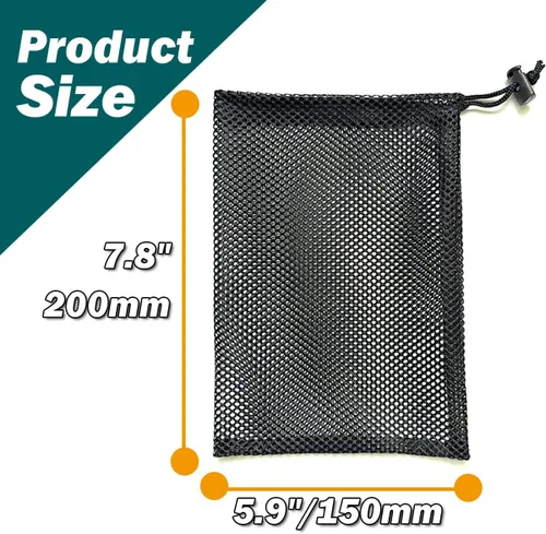 Miniatura 13 de SAEBEL Bolsas de malla con cordón duradero para pelota de golf, pickleball, tenis, béisbol, gimnasio, equipo de natación