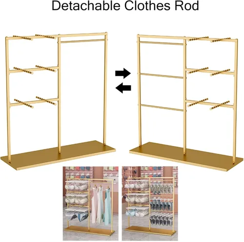 Miniatura 4 de Soporte para colgar brasieres de pie, estante de exhibición de ropa resistente para camisetas sin mangas, ropa interior y bragas, organizador