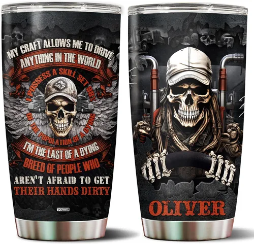 Miniatura 18 de Vaso personalizado de regalo para hombres fotógrafos, 20 onzas, taza de viaje de acero inoxidable aislada, botella de agua, Navidad, cumpleaños, día