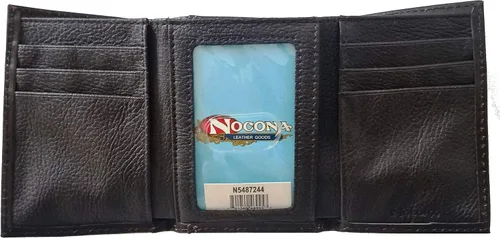 Miniatura 2 de Cartera de piel con diseño de cruz Nocona de manos rezando
