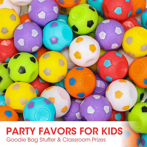 Miniatura 3 de AZEN 24 piezas de recuerdos de fiesta de fútbol para niños 4-8 8-12, mini spinners de fútbol con juguetes de pelota, rellenos de bolsas de regalo