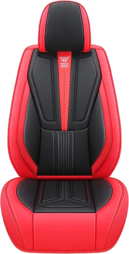 Miniatura 3 de 04 - Juego completo de fundas de cuero sintético para asiento de automóvil, ajuste universal para la mayoría de automóviles, sedanes, SUV y camiones
