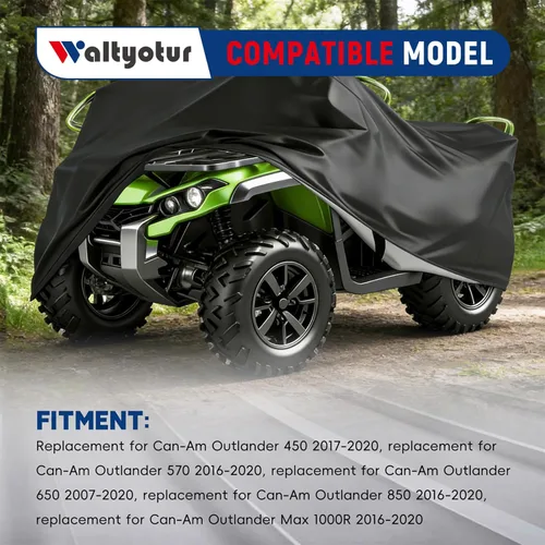 Miniatura 2 de Cubierta de vehículo utilitario XXXL de repuesto para Can-Am Outlander 450 570 650 850 1000R 100.79 x 43.31 x 47.24 pulgadas