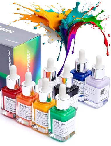 SuperColor 10 pigmentos concentrados para resina epoxi y UV, 8 colores sólidos para resina de impresora 3D, fabricado en Corea