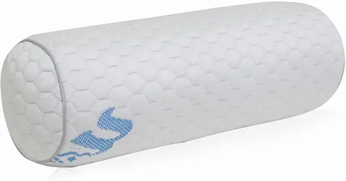 Miniatura 2 de Kingnex Almohada ajustable de firmeza para soporte debajo de la rodilla o entre piernas para personas que duermen de lado, cilindro de látex