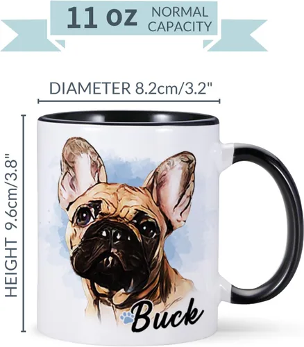 Miniatura 6 de Taza personalizada, taza de café personalizada para mascotas, tazas de fotos de perros, taza de café para amantes de los perros, taza de café