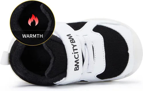 Miniatura 3 de BMCiTYBM Zapatos de bebé para niño y niña, zapatos de invierno cálidos antideslizantes para primeros pasos de 6 a 24 meses