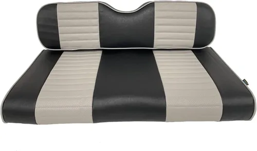 Miniatura 39 de Huskey - 4 fundas de asiento para carrito de golf delanteros y traseros para Club Car Precedent 2004+, modelos Tempo 2017+ G&E, negro de dos tonos
