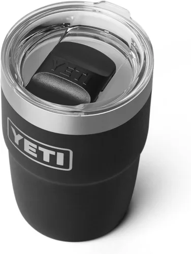 Miniatura 3 de YETI Rambler Taza de café aislada de 8 onzas con tapa, taza de café apilable de doble pared aislada al vacío, forro de cerámica DuraSip, diseño apto