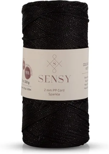 Miniatura 35 de Sensy Premium Cuerda de Poliéster de 2mm 251 Yardas Cuerda de Polipropileno 100% Cordón de Macramé 2mm Cordón para Bolsa de Ganchillo Cuerda