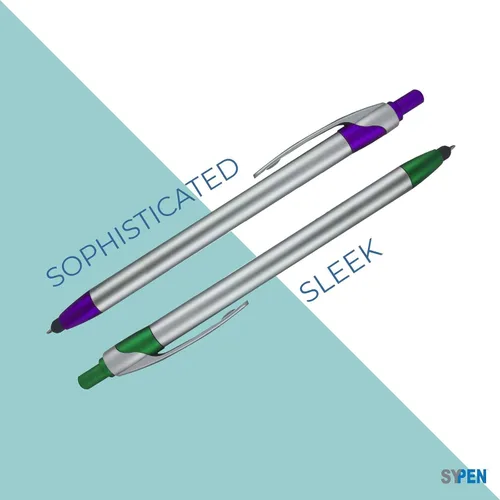 Miniatura 6 de Paquete de 300 bolígrafos personalizados con logotipo o texto, para marketing, fiestas y eventos, lápiz capacitivo 2-1 + bolígrafo compatible