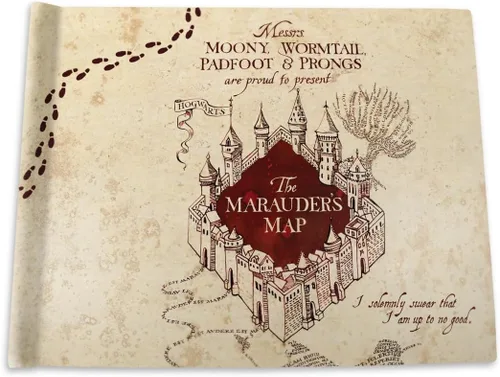 Miniatura 4 de Harry Potter - Marauder's Map Sketchbook - Contains Personalized Gryffindor Certificate and 5 Blank Parchment Papers - Officially Licensed