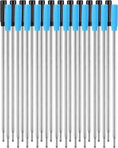 Miniatura 6 de Jovitec 24 recambios de bolígrafo reemplazables, repuesto de tinta de metal, escritura suave, 4.5 pulgadas (4.6 in) y punta media de 0.039 pulgadas