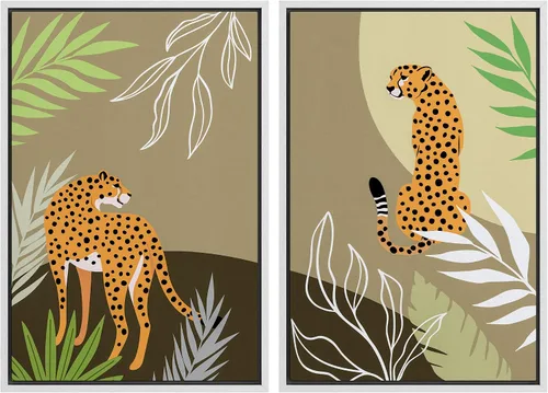 Miniatura 43 de MUDECOR Lienzo enmarcado para pared, bosque brumoso, reflejos, paisaje tranquilo, ilustraciones modernas, arte decorativo, bohemio, tranquilo/zen