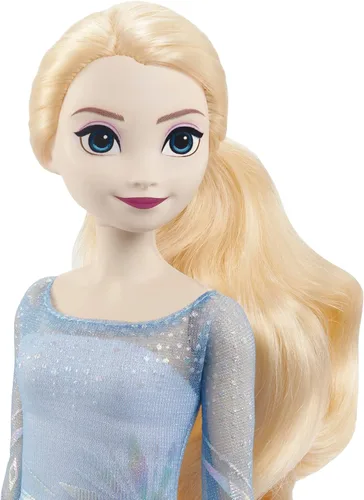 Miniatura 3 de Mattel Disney Frozen Toys, Elsa Fashion Doll y juego de figuras de Nokk de agua en forma de caballo, inspirado en la película Frozen 2