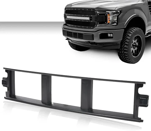 Miniatura 2 de GRAND ORANGE Cubierta de rejilla central inferior delantera compatible con Ford F150 2018 2019 2020 Cubierta central sin clips de metal JL3Z17B968BB