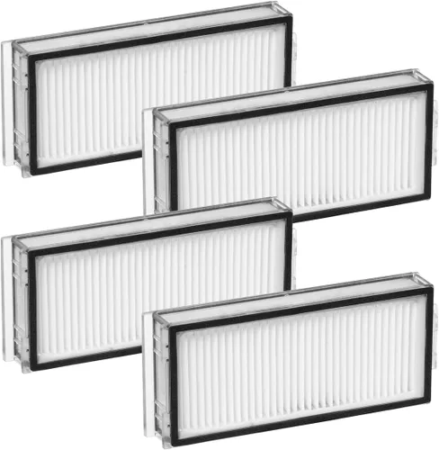 Miniatura 13 de Paquete de 4 filtros HEPA de repuesto compatibles con aspiradora robot Roborock Q10 S5/Q10 S5+/Q10 X5/Q10 X5+ Filtros lavables de repuesto Kit