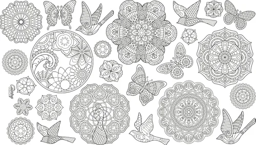 Miniatura 2 de Diseño de mandala, mantel rectangular XL de 60 x 102 pulgadas, mantel interactivo para colorear para niños, tela de poliéster/algodón, lavable