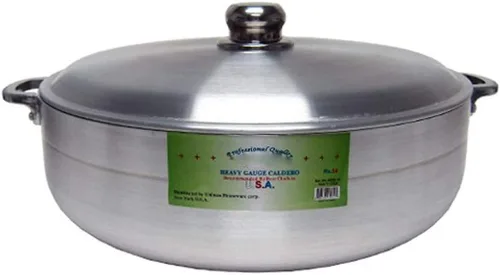 Miniatura 9 de Uniware Caldero de aluminio de calidad estupenda/olla común con tapa de aluminio, grosor 0.118 in, 1.7 QT