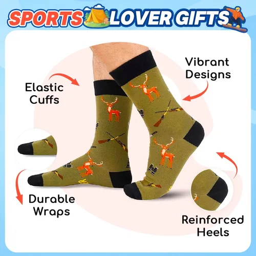 Miniatura 2 de HAPPYPOP Sports Gifts for Men Women - Rock Climbing Running Gifts, Running Hunting Socks