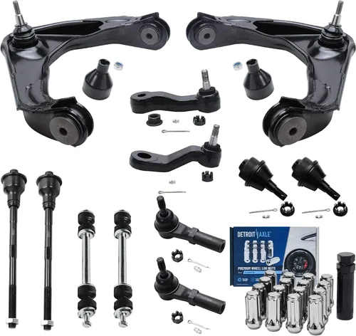 Miniatura 20 de Detroit Axle - Kit de extremo delantero para Ford 1998-2001 Explorer Mercury Mountaineer, 4 barras estabilizadoras delanteras y traseras, 2 brazos