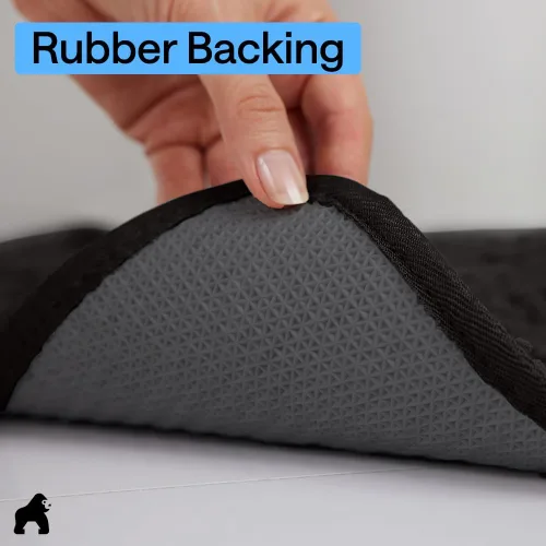 Miniatura 4 de GORILLA GRIP SOAKSTOPPER - Tapete para puerta de perro, 30 x 20 pulgadas, lavable a máquina, absorbente, captura la humedad, barro, suciedad, Negro