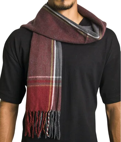 Miniatura 94 de Alpine Swiss Bufanda a cuadros para hombre, ultra suave, chal de invierno, cálido, ligero, para clima frío