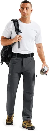 Miniatura 6 de TACVASEN Pantalones de senderismo para hombre, ligeros, de secado rápido, resistentes al agua, para viajes, trabajo, pesca, al aire libre, 6