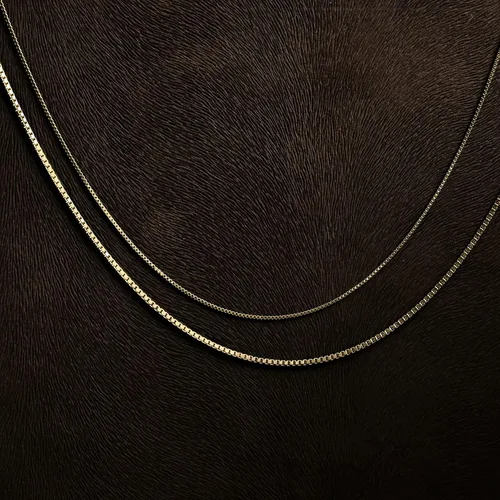 Miniatura 7 de Jewelry Atelier Colección de collares de cadena de oro Collar de cadena de oro amarillo macizo de 14 quilates con relleno de oro amarillo macizo