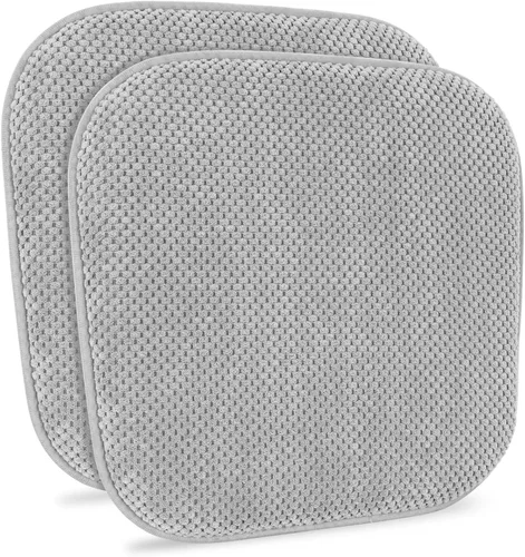 Miniatura 16 de Cojines para Sillas de Cocina Vino Rojo Antideslizantes de Espuma para Oficina, Cojines para Asientos Lavables, Almohadillas Gruesas y Suaves, Rojo