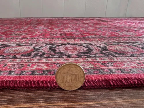 Miniatura 88 de GLN Rugs Traditional Collection - Alfombra de felpilla lavable a máquina, tradicional lavable, antideslizante, alfombra de felpilla de pelo corto