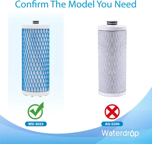 Miniatura 5 de Waterdrop Filtro de agua para grifo 4035, repuesto para filtro Aquasana®, AQ 4025, AQ-4035®, se adapta a sistemas de agua potable AQ4000, AQ4050