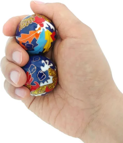 Miniatura 3 de Top Chi Pelotas Baoding de dragón y fénix de primera calidad. Bolas chinas de salud para terapia de manos, ejercicio y alivio del estrés