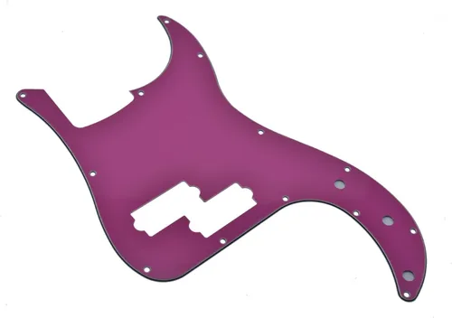 Miniatura 18 de KAISH: Golpeador de 13 agujeros estilo P Bass, placa de rasguño para bajo PB, rejilla negra/blanca para Fender Precision Bass de EE. UU./México