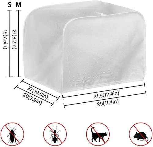 Miniatura 3 de Cubierta para tostadora de 2 rebanadas, protectores de huellas dactilares a prueba de polvo de dibujos animados de abeja, cubierta de tostadora