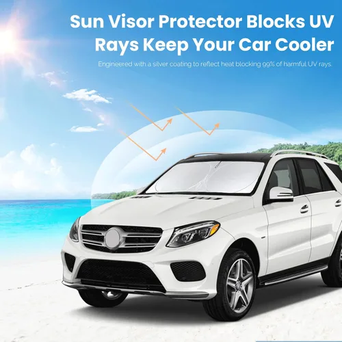 Miniatura 2 de Parasol, cubierta para parabrisas, protector que bloquea los rayos ultravioleta y el calor, accesorios de automóvil