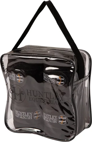 Miniatura 6 de Huntley Equestrian Envolturas de polo para caballos: vendaje protector de soporte de pierna para entrenamiento, ejercicio, participación - 4 Negro