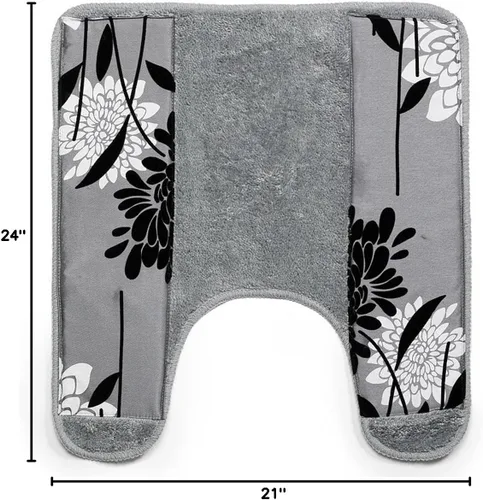 Miniatura 3 de Popular Bath Erica, Alfombra Contorno Gris