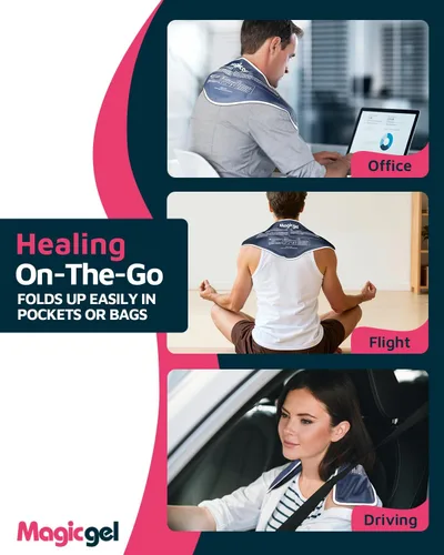 Miniatura 7 de Magic Gel Bolsa de hielo para el cuello, bolsa de hielo para el hombro, envoltura refrescante para el cuello, anillo enfriador, almohadilla fría