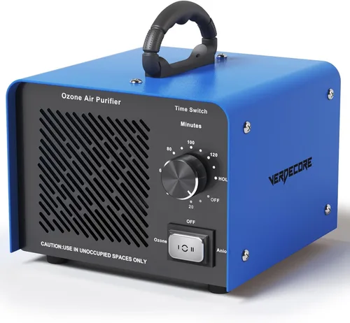 Generador de ozono de 125,000 mg/h, máquina de ozono de alta capacidad y purificador de aire de iones negativos, ionizador de aire O3, eliminación