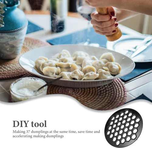 Miniatura 2 de DOITOOL Molde ruso para hacer ravioles para hacer albóndigas, pelmeni, molde de metal, pelmeni, máquina de albóndigas de carne, cortador