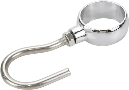Miniatura 5 de Ganchos ajustables de acero inoxidable para barra de armario, ajuste de varilla de 0.866 in/55/64 de diámetro, 12