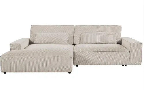Miniatura 6 de Container Furniture Direct Luxe - Sofá modular de dos piezas de gran tamaño para sala de estar, sofá en forma de L con diván, tapizado con tela
