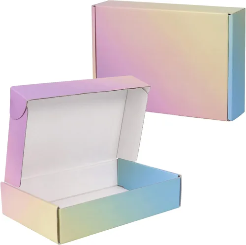 Miniatura 7 de Cajas de envío pequeñas, 6x4x2 pulgadas, paquete de 15 cajas de embalaje de cartón coloridas, cajas de correo para embalaje de pequeñas empresas