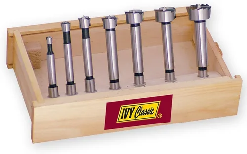 Miniatura 9 de IVY Classic 46120 Broca Forstner de 1-1/4 x 3-1/2", acero de alto carbono, vástago de 3/8", 1/tarjeta