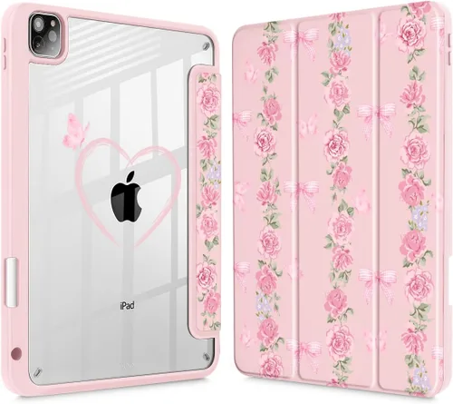 Miniatura 24 de May Chen Funda para iPad Pro de 11 pulgadas M2 de 4ª generación 2022, iPad Pro 11 de 3ª/2ª/1ª generación, Funda con cubierta trasera transparente a