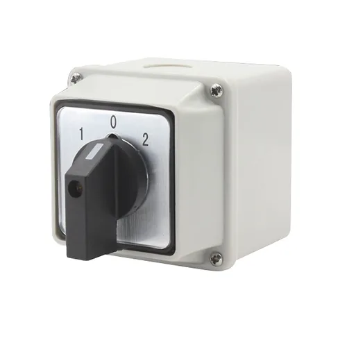 Miniatura 9 de 1 interruptor selector de cambio universal, con caja impermeable, interruptor de alimentación dual, 3 posiciones, 4 terminales, interruptor