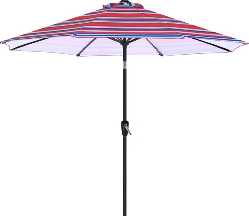 Miniatura 24 de ABCCANOPY Sombrilla de patio al aire libre de 7.5 pies, sombrilla de mesa con protección UV con manivela para una fácil instalación, adecuada
